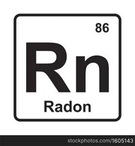 Radon element icon vector illustration symbol design