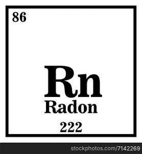 Radon Periodic Table of the Elements Vector illustration eps 10.. Radon Periodic Table of the Elements Vector illustration eps 10