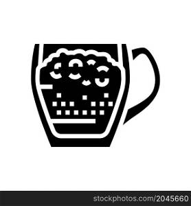 raf coffee glyph icon vector. raf coffee sign. isolated contour symbol black illustration. raf coffee glyph icon vector illustration
