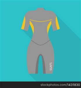 Rafting clothes icon. Flat illustration of rafting clothes vector icon for web design. Rafting clothes icon, flat style