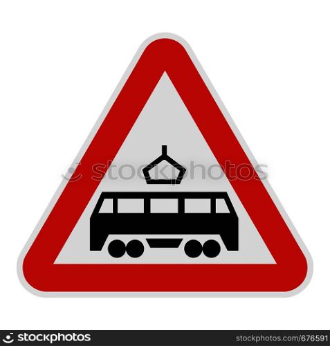Railroad crossing icon. Flat illustration of railroad crossing vector icon for web.. Railroad crossing icon, flat style.
