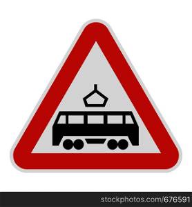 Railroad crossing icon. Flat illustration of railroad crossing vector icon for web.. Railroad crossing icon, flat style.
