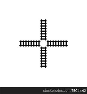 Railroad logo template vector icon