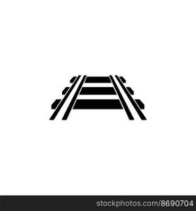 railroad logo vector icon design illustration