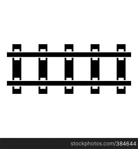 Railway icon. Simple illustration of railway vector icon for web design. Railway icon, simple style