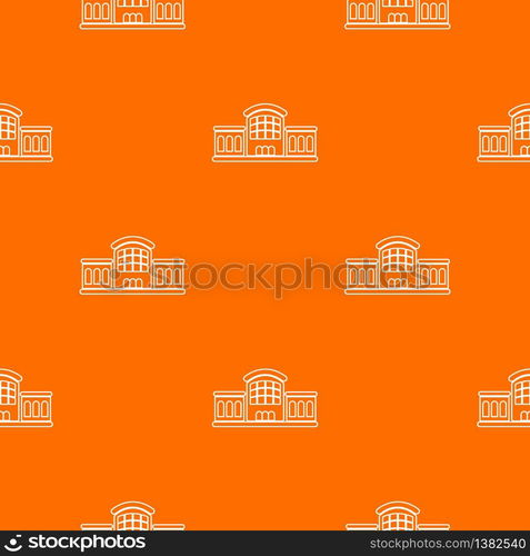 Railway station pattern vector orange for any web design best. Railway station pattern vector orange