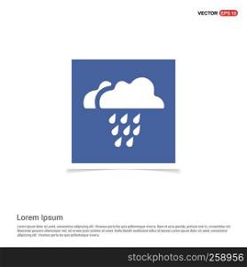 Rain Cloud Icon - Blue photo Frame