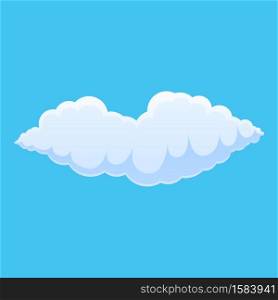 Rain cloud icon. Cartoon of rain cloud vector icon for web design isolated on white background. Rain cloud icon, cartoon style