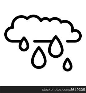 Rain cloud icon outline vector. Water save. Eco clean. Rain cloud icon outline vector. Water save