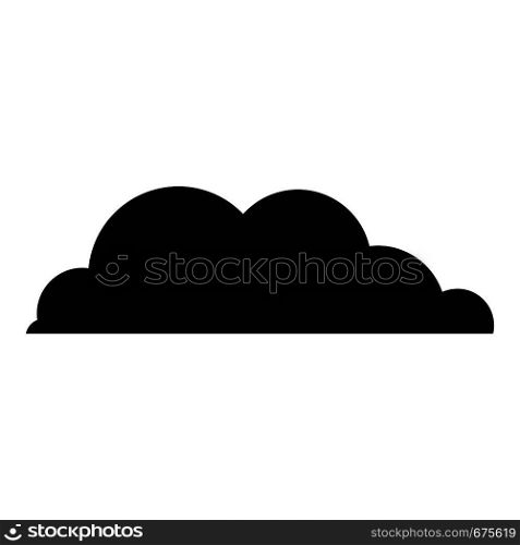 Rain cloud icon. Simple illustration of rain cloud vector icon for web. Rain cloud icon, simple style.