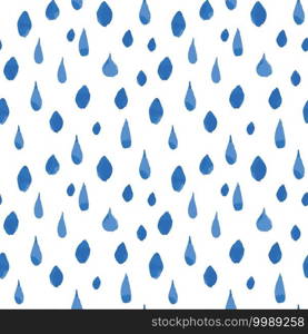 Rain drops seamless pattern. Hand drawn vector illustration. Rain drops seamless pattern. Hand drawn vector illustration.
