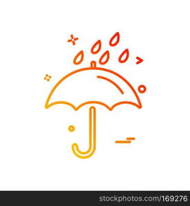 Rain icon design vector