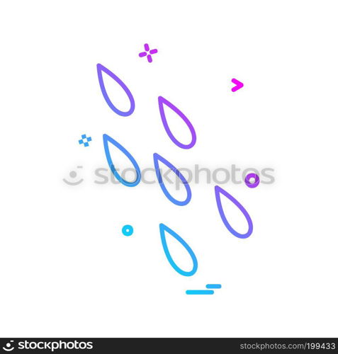 Rain icon design vector