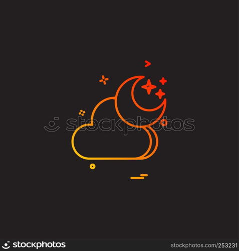 Rain icon design vector