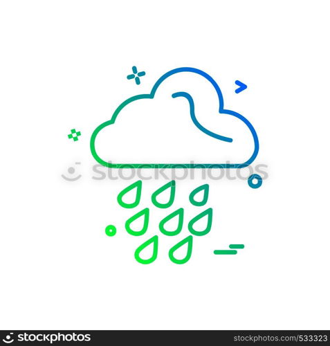 Rain icon design vector