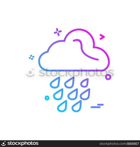 Rain icon design vector