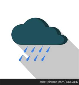 Rain icon. Flat illustration of rain vector icon for web. Rain icon, flat style