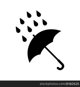 Rain icon logo vector design template