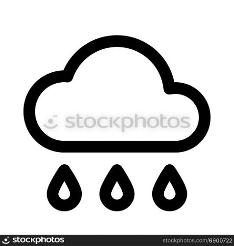 rain, icon on isolated background