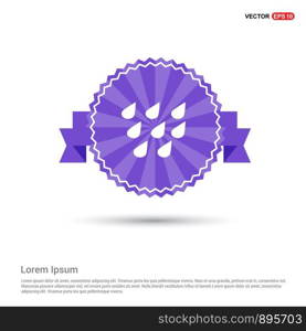 Rain Icon - Purple Ribbon banner