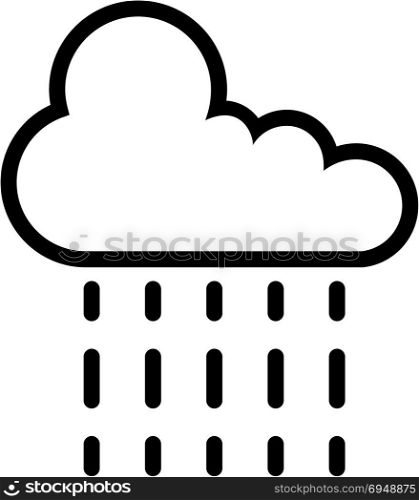 Rain Icon, Rain Vector Art Illustration