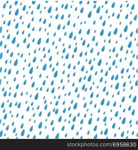 Rain seamless pattern. Seamless pattern. Simple silhouette rain. Vector illustration
