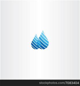 rain water drop vector illustration logo design