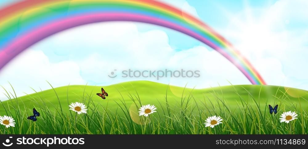 Rainbow background. vector illustration