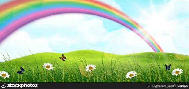 Rainbow background. vector illustration
