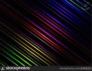 Rainbow background with glowing lines with a neon glow