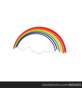 Rainbow beauty icon template vector illustration design