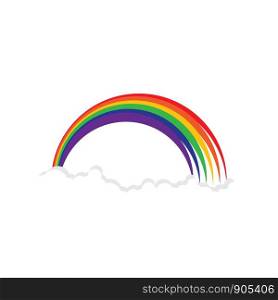 Rainbow beauty icon template vector illustration design