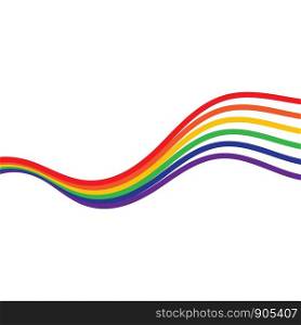 Rainbow beauty icon template vector illustration design