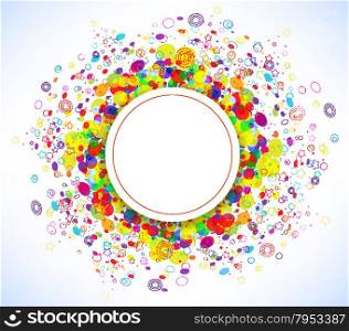 Rainbow Button Background Summer