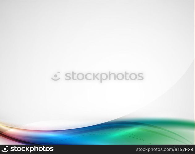 Rainbow color glossy silk elegant wave. Rainbow color glossy silk elegant wave. Vector abstract background