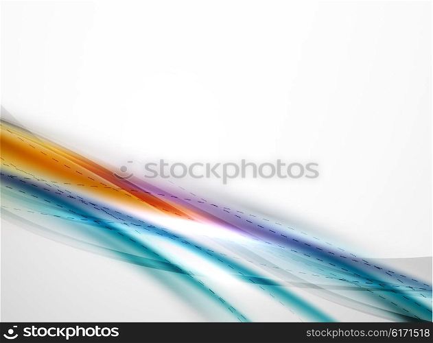 Rainbow color glossy silk elegant wave. Rainbow color glossy silk elegant wave. Vector abstract background