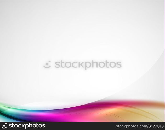 Rainbow color glossy silk elegant wave. Rainbow color glossy silk elegant wave. Vector abstract background