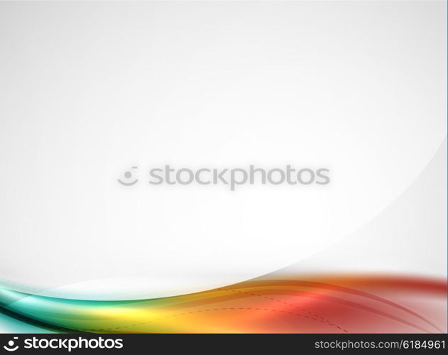 Rainbow color glossy silk elegant wave. Rainbow color glossy silk elegant wave. Vector abstract background