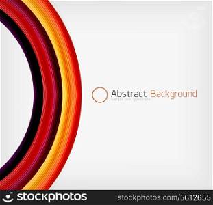 Rainbow color wave abstraction design template with copy space