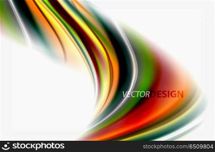 Rainbow color waves, vector blurred abstract background. Rainbow color waves, vector blurred abstract background. Vector artistic illustration for presentation, app wallpaper, banner or poster