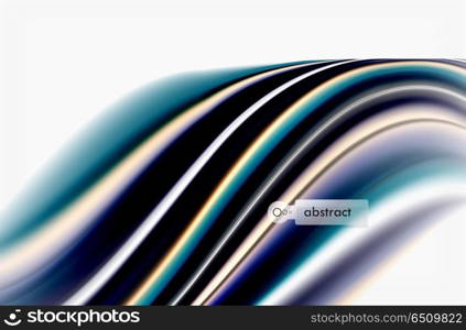 Rainbow color waves, vector blurred abstract background. Rainbow color waves, vector blurred abstract background. Vector artistic illustration for presentation, app wallpaper, banner or poster