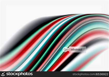 Rainbow color waves, vector blurred abstract background. Rainbow color waves, vector blurred abstract background. Vector artistic illustration for presentation, app wallpaper, banner or poster