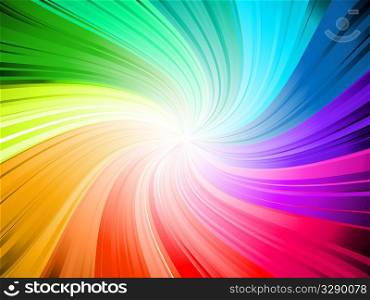 Rainbow coloured swirl background