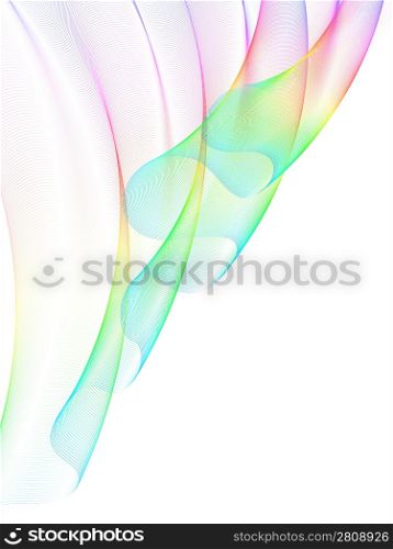rainbow curtain, abstract background, vector