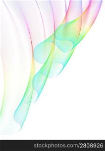 rainbow curtain, abstract background, vector