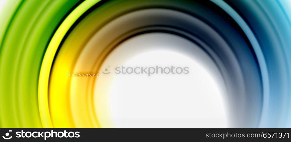 Rainbow fluid color line abstract background - swirl and circles, twisted liquid colours design, colorful marble or plastic wavy texture backdrop, multicolored template for business or technology presentation or web brochure cover layout, wallpaper. Rainbow fluid color line abstract background - swirl and circles, twisted liquid colours design, colorful marble or plastic wavy texture backdrop, multicolored template for business or technology presentation or web brochure cover layout, wallpaper. Vector illustration