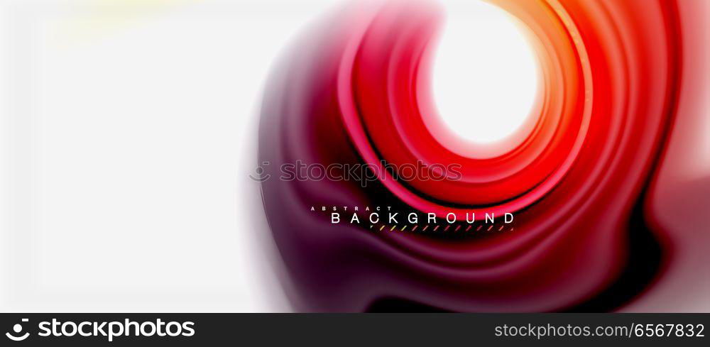 Rainbow fluid colors abstract background twisted liquid design, colorful marble or plastic wavy texture backdrop, multicolored template for business or technology presentation or web brochure cover layout, wallpaper. Rainbow fluid colors abstract background twisted liquid design, colorful marble or plastic wavy texture backdrop, multicolored template for business or technology presentation or web brochure cover layout, wallpaper. Vector illustration