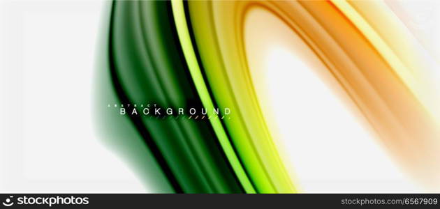 Rainbow fluid colors abstract background twisted liquid design, colorful marble or plastic wavy texture backdrop, multicolored template for business or technology presentation or web brochure cover layout, wallpaper. Rainbow fluid colors abstract background twisted liquid design, colorful marble or plastic wavy texture backdrop, multicolored template for business or technology presentation or web brochure cover layout, wallpaper. Vector illustration