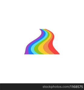 Rainbow graphic design template vector isolated illustration. Rainbow graphic design template vector isolated