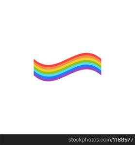Rainbow graphic design template vector isolated illustration. Rainbow graphic design template vector isolated
